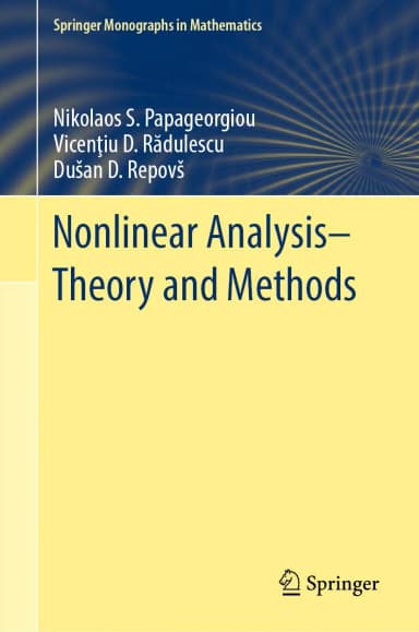 Image of - Nonlinear Analysis Theory and Methods | Hardcover