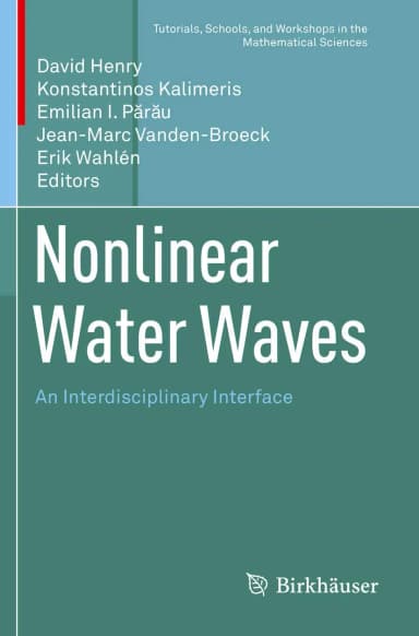 Image of - Nonlinear Water Waves An Interdisciplinary Interface | Paperback