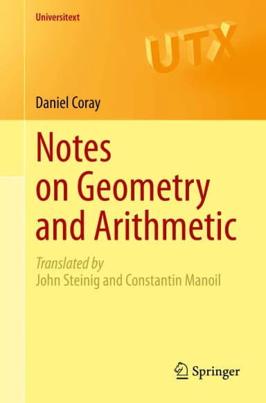 Image of - Notes On Geometry And Arithmetic | Paperback
