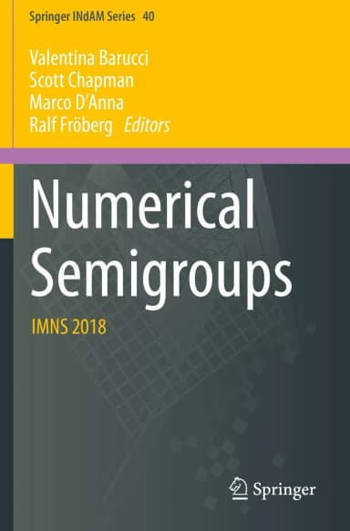 Image of - Numerical Semigroups Imns 2018 | Paperback