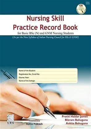 Image of - Nursing Skill Practice Record Book For Basic Bsc and Gnm Nursing Students | Hardcover