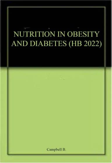 Image of - Nutrition In Obesity and Diabetes | Hardcover