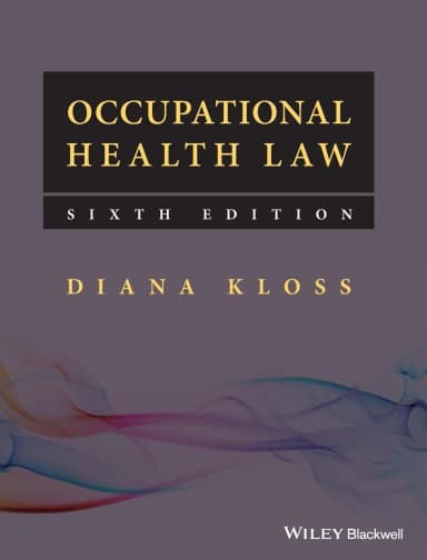 Image of - Occupational Health Law 6th Edition | Hardcover