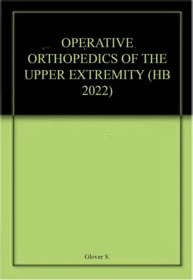 Image of - Operative Orthopedics of The Upper Extremity | Hardcover