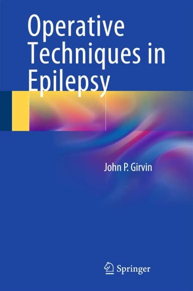 Image of - Operative Techniques in Epilepsy | Hardcover