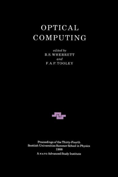 Image of - Optical Computing Sussp 34