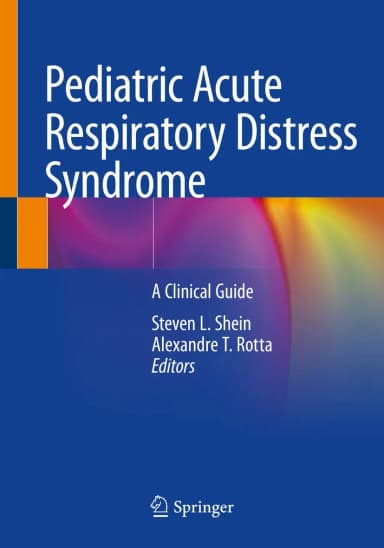 Image of - Pediatric Acute Respiratory Distress Syndrome A Clinical Guide | Paperback