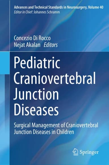 Image of - Pediatric Craniovertebral Junction Diseases | Hardcover