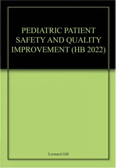Image of - Pediatric Patient Safety and Quality Improvement | Hardcover