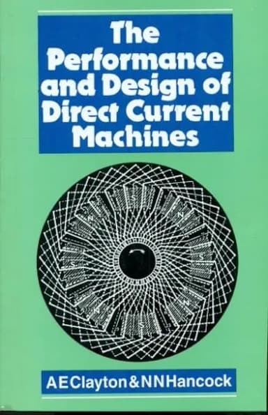 Image of - Performance and Design of Direct Current Machines