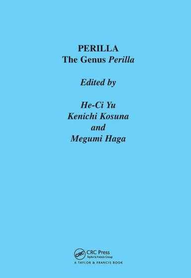 Image of - Perilla The Genus Perilla | Hardcover