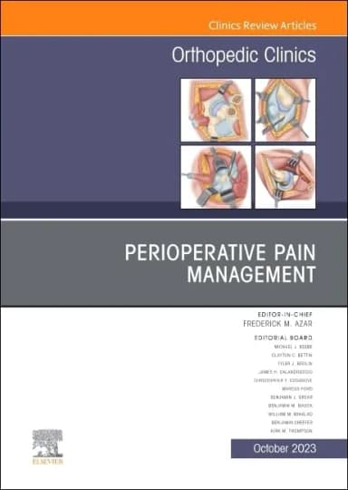 Image of - Perioperative Pain Management An Issue Of Orthopedic Clinics | Hardcover