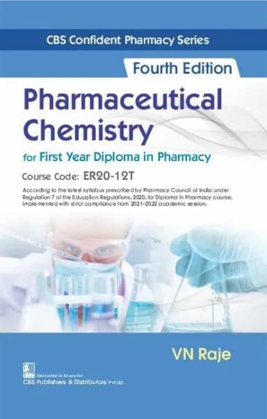 Image of - Pharmaceutical Chemistry For First Year Diploma In Pharmacy 4th Edition | Paperback