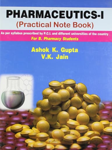 Image of - Pharmaceutics-I Practical Note Book | Hardcover