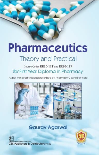 Image of - Pharmaceutics Theory And Practical For First Year Diploma In Pharmacy | Paperback