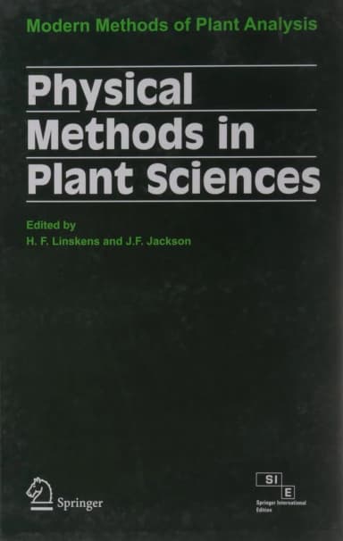 Image of - Physical Methods In Plant Sciences Modern Methods of Plant Analysis | Hardcover