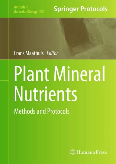 Image of - Plant Mineral Nutrients Methods and Protocols | Hardcover