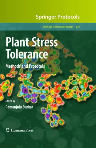 Image of - Plant Stress Tolerance Methods and Protocols | Hardcover
