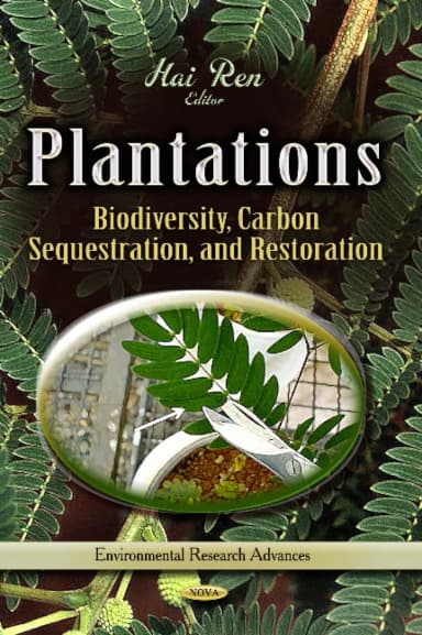 Image of - Plantations Biodiversity | Carbon Sequestration | and Restoration | Hardcover