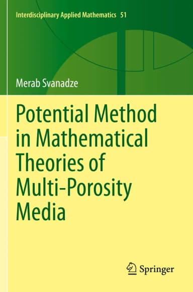 Image of - Potential Method In Mathematical Theories Of Multi Porosity Media | Paperback
