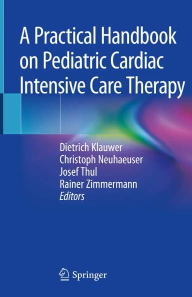 Image of - A Practical Handbook on Pediatric Cardiac Intensive Care Therapy | Hardcover