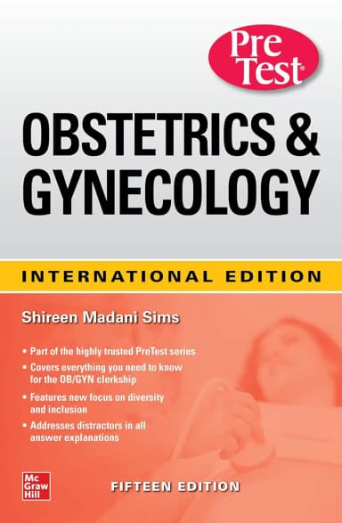 Image of - Pretest Obstetrics And Gynecology | 15th Edition (Ie) | Paperback