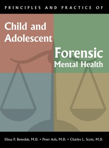 Image of - Principles and Practice of Child and Adolescent Forensic Mental Health | Hardcover