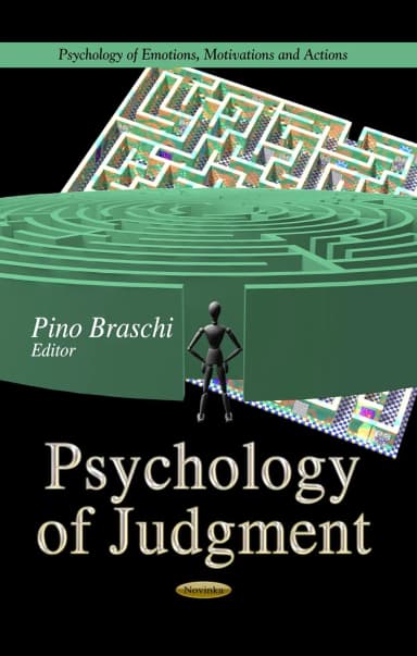 Image of - Psychology of Judgment | Paperback