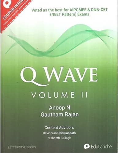 Image of - Q Wave Based on NEET Pattern for AIPGMEE | DNB-CET and FMGE | Volume II | Paperback