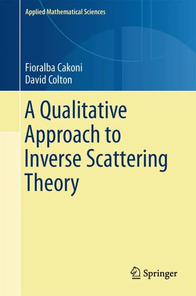 Image of - A Qualitative Approach to Inverse Scattering Theory | Hardcover