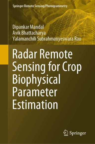 Image of - Radar Remote Sensing For Crop Biophysical Parameter Estimation | Hardcover