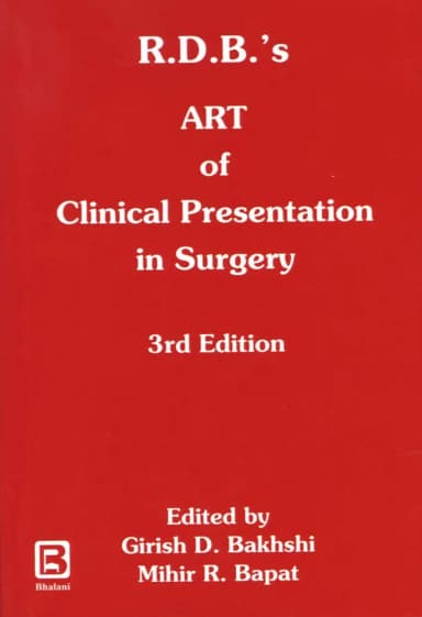 Image of - RDBS Art of Clinical Presentation In Surgery | Third Edition