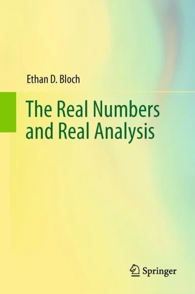 Image of - The Real Numbers And Real Analysis | Paperback