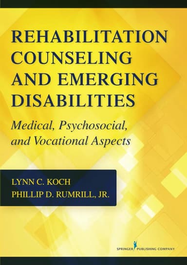 Image of - Rehabilitation Counseling and Emerging Disabilities | Paperback