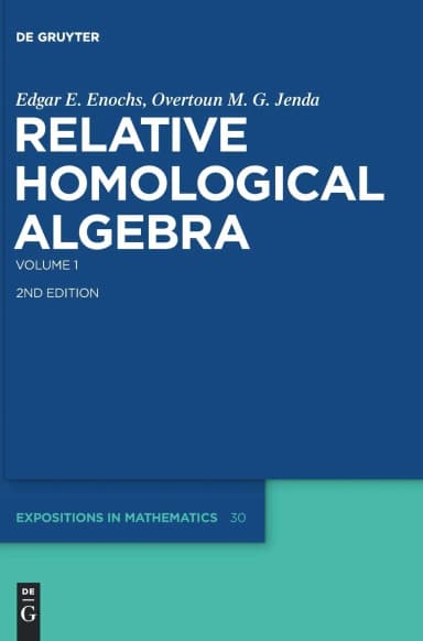 Image of - Relative Homological Algebra | Volume 1 | 2nd Edition | Hardcover