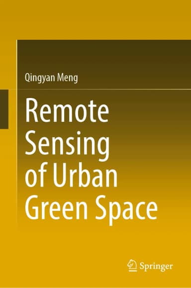 Image of - Remote Sensing Of Urban Green Space | Hardcover