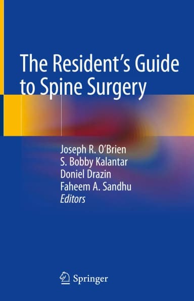 Image of - The Residents Guide To Spine Surgery | Hardcover