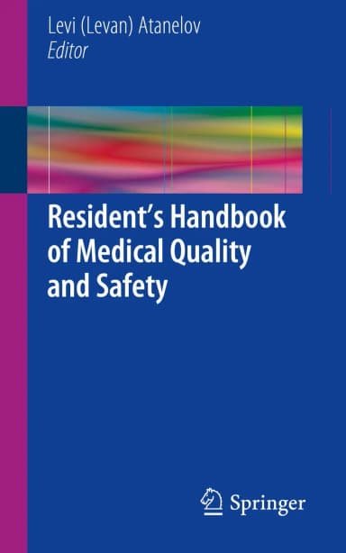 Image of - Resident's Handbook of Medical Quality and Safety | Paperback