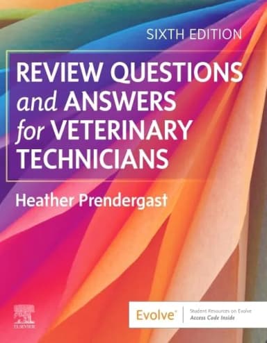 Image of - Review Questions And Answersfor Veterinary Technicians 6th Edition | Paperback