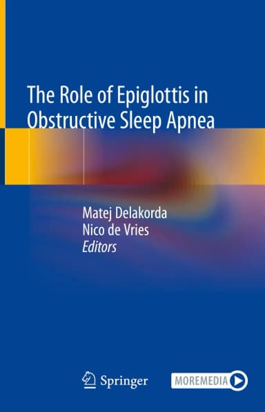 Image of - The Role Of Epiglottis In Obstructive Sleep Apnea | Hardcover