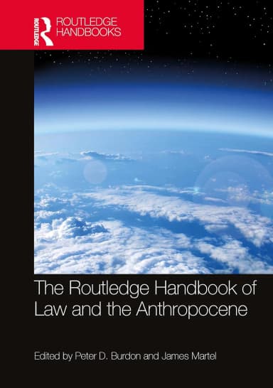 Image of - The Routledge Handbook Of Law And The Anthropocene | Hardcover