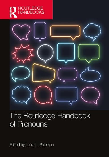 Image of - The Routledge Handbook Of Pronouns | Hardcover