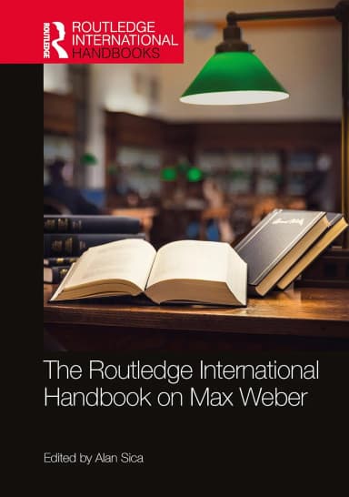 Image of - The Routledge International Handbook On Max Weber | Hardcover