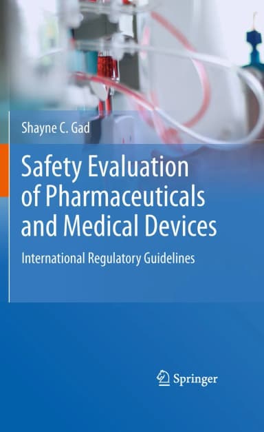Image of - Safety Evaluation of Pharmaceuticals and Medical Devices | Hardcover