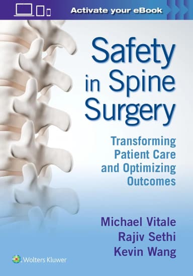 Image of - Safety in Spine Surgery Transforming Patient Care and Optimizing Outcomes | Hardcover