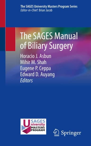 Image of - The Sages Manual Of Biliary Surgery | Paperback