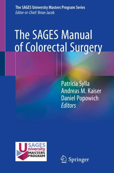 Image of - The SAGES Manual of Colorectal Surgery | Paperback