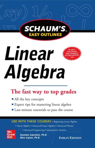 Image of - Schaum's Easy Outline Of Linear Algebra | Paperback