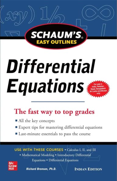 Image of - Schaum's Easy Outlines Of Differential Equations | Paperback
