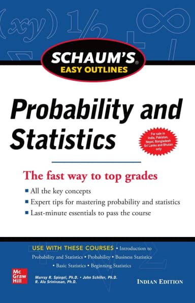 Image of - Schaum's Easy Outlines Of Probability And Statistics | Paperback
